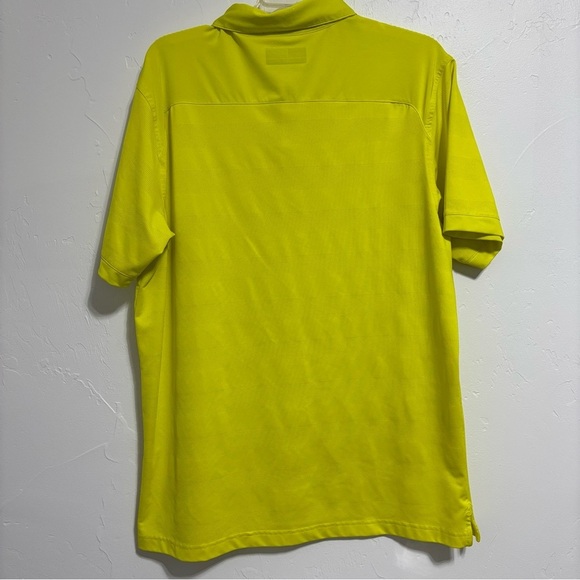 Callaway Opti Dri Men's Large Golf Short Sleeve Polo Shirt Yellow - Picture 3 of 4